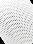 White & Silver Stripe Pattern Nail Art Stickers – 4 Sheets