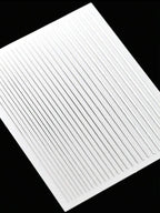White & Silver Stripe Pattern Nail Art Stickers – 4 Sheets