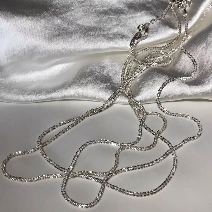 Silver White Simple Geometric Necklace XD21