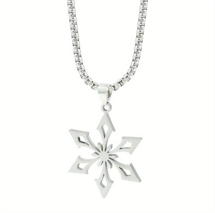 Simlpe Silver Pendant Necklace XD21