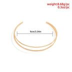 Simple Double Joint Arm Cuff Bangle XD21