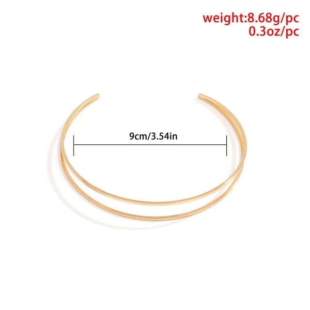 Simple Double Joint Arm Cuff Bangle XD21