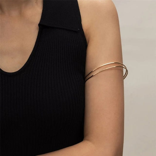 Simple Double Joint Arm Cuff Bangle XD21