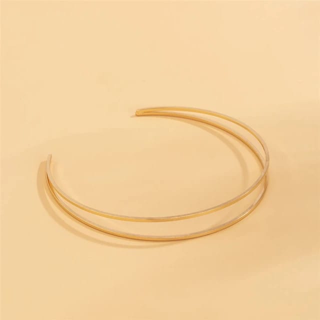 Simple Double Joint Arm Cuff Bangle XD21