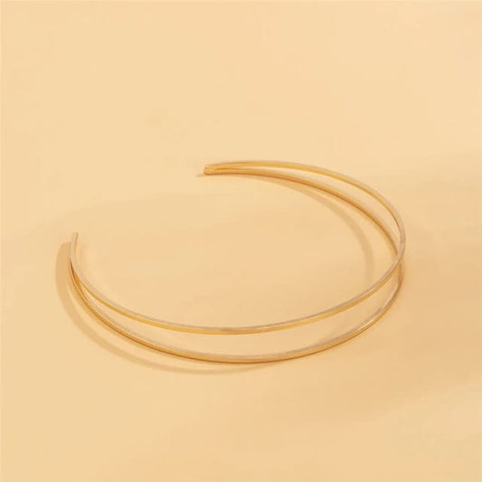 Simple Double Joint Arm Cuff Bangle XD21