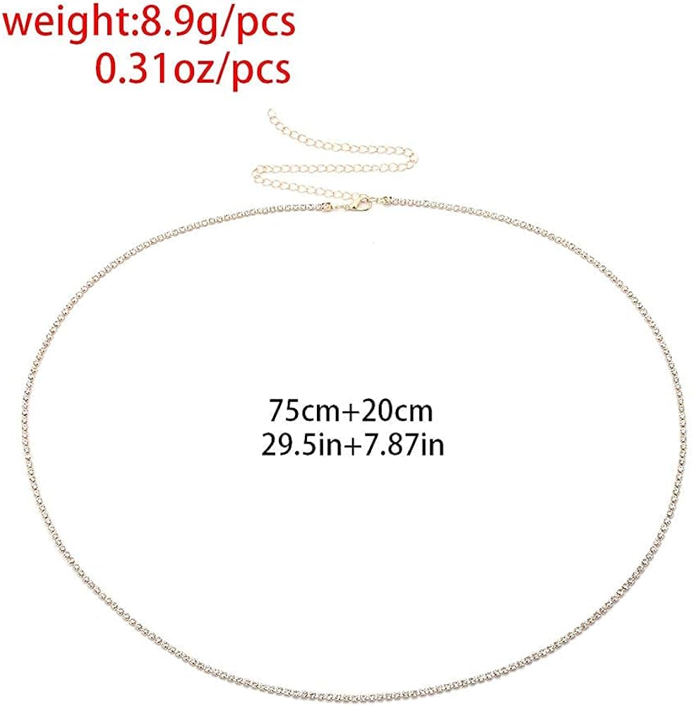 Simple Rhinestone Waist Belly Chain XD21