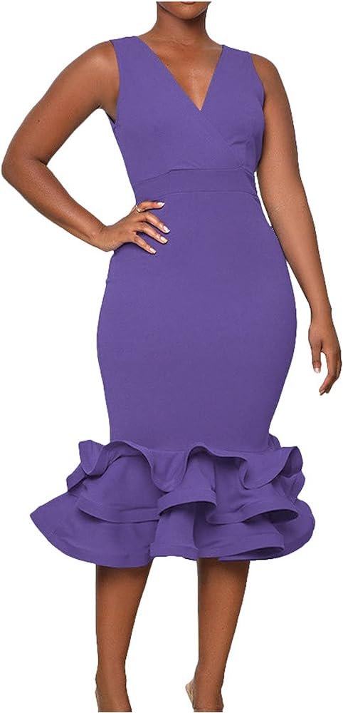 Sleeveless 3D Three-Dimensional Skirt V-Neck Evening Dress XD21