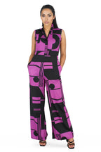 Sleeveless Geometric Pants Jumpsuit XD21