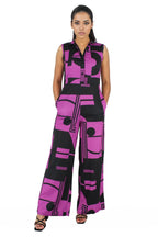 Sleeveless Geometric Pants Jumpsuit XD21