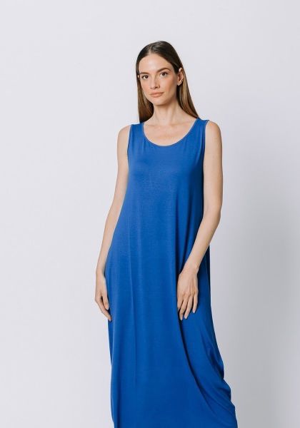 Sleeveless Loose Midi Dress with Pockets XD21