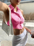 Sleeveless Ruched Front Y2K Tank Top XD21
