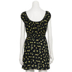 Smocked Waist Drawstring Mini Dress XD21