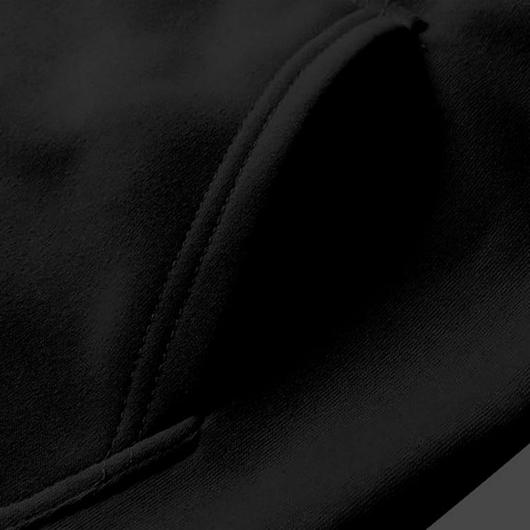 Solid Kangaroo Pocket Thermal Lined Hoodie XD21