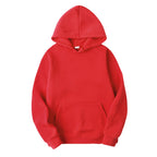Solid Kangaroo Pocket Thermal Lined Hoodie XD21