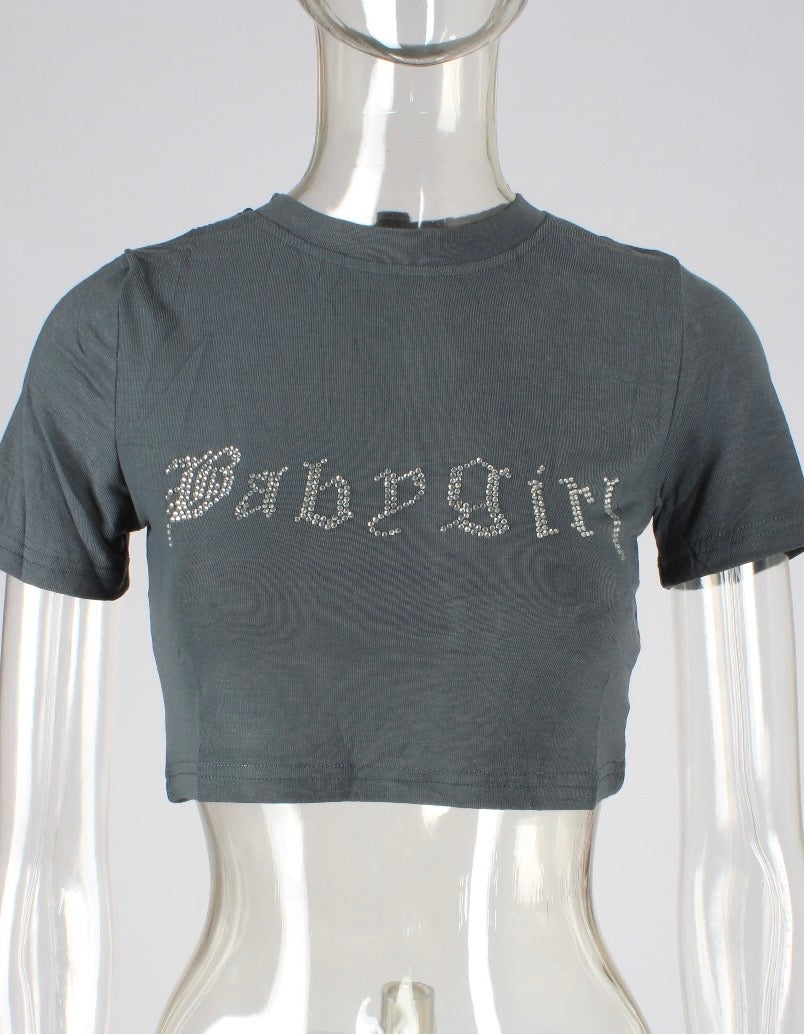 Solid Mock Neck Crop Top XD21