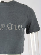 Solid Mock Neck Crop Top XD21