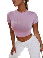 Solid Mock Neck Crop Top XD21