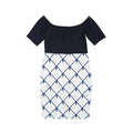 Solid Plaid Patch Work Bodycon Dress - XD21