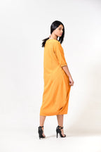 Solid Round Neck A Line Dress XD21