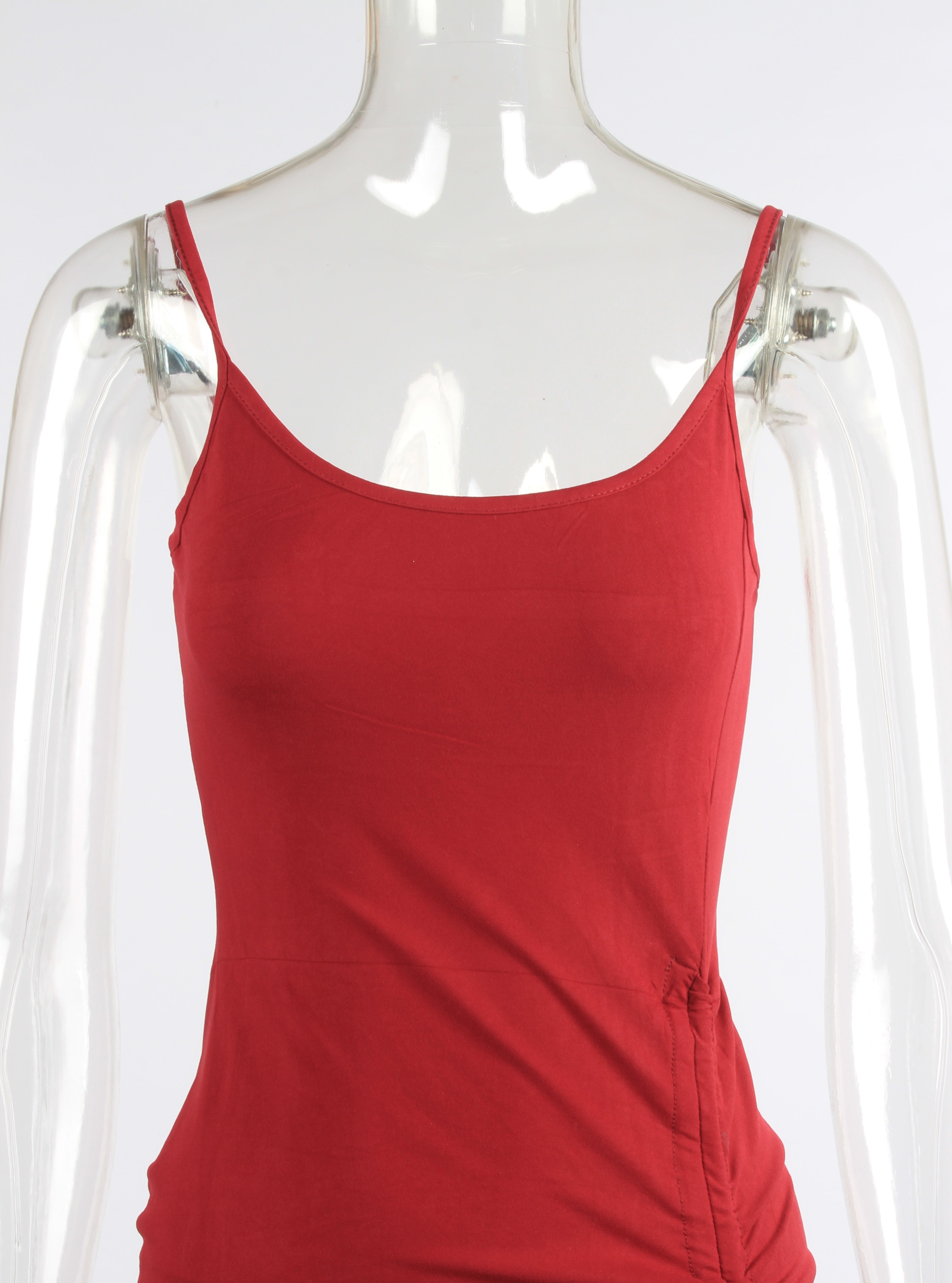 Spaghetti Ruched Drawstring Asymmetrical Dress XD21