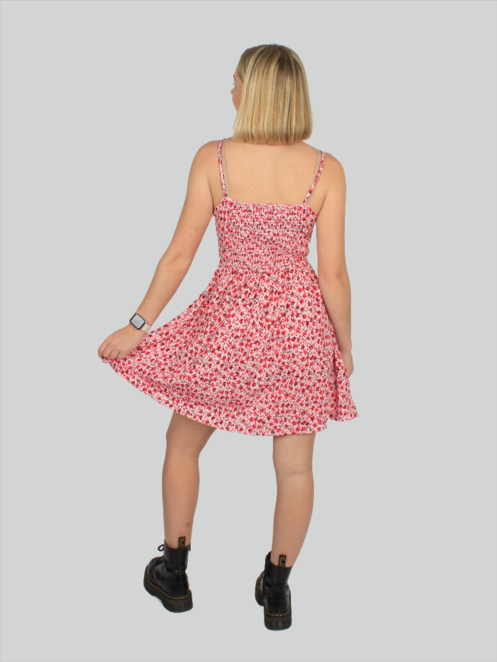 Spaghetti Strap Mini Ditsy Dress XD21