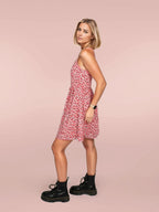 Spaghetti Strap Mini Ditsy Dress XD21