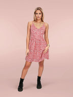 Spaghetti Strap Mini Ditsy Dress XD21