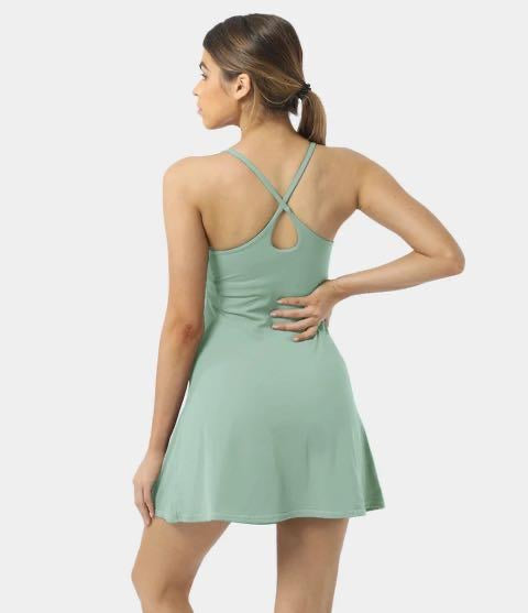 Spaghetti Strap Tennis Dress with shorts XD21