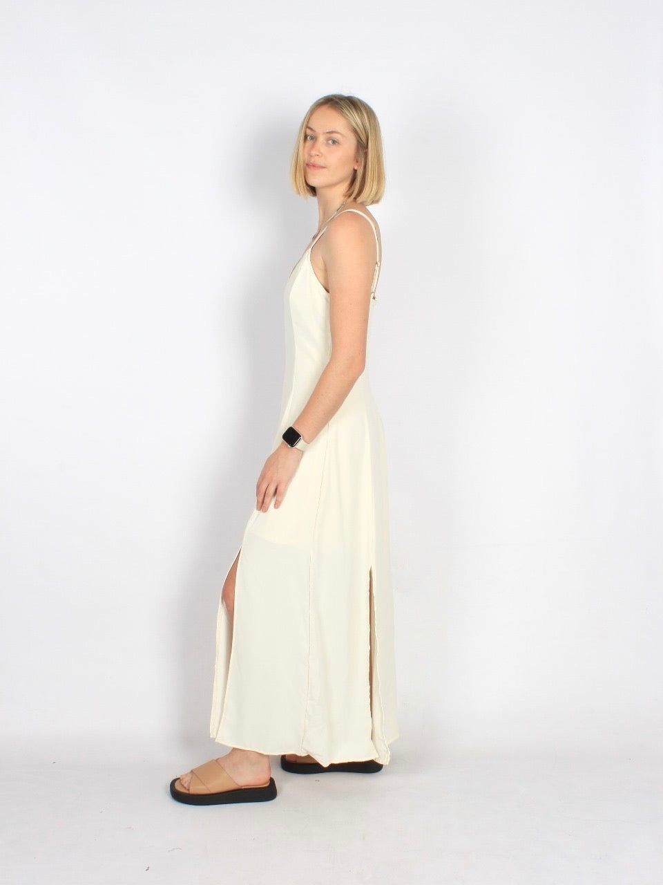 Spaghetti strap 4 slits maxi dress XD21