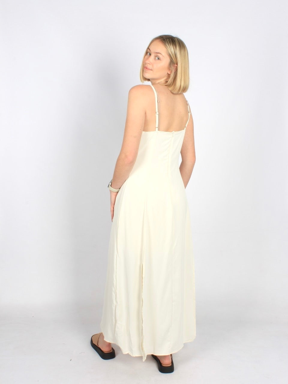 Spaghetti strap 4 slits maxi dress XD21