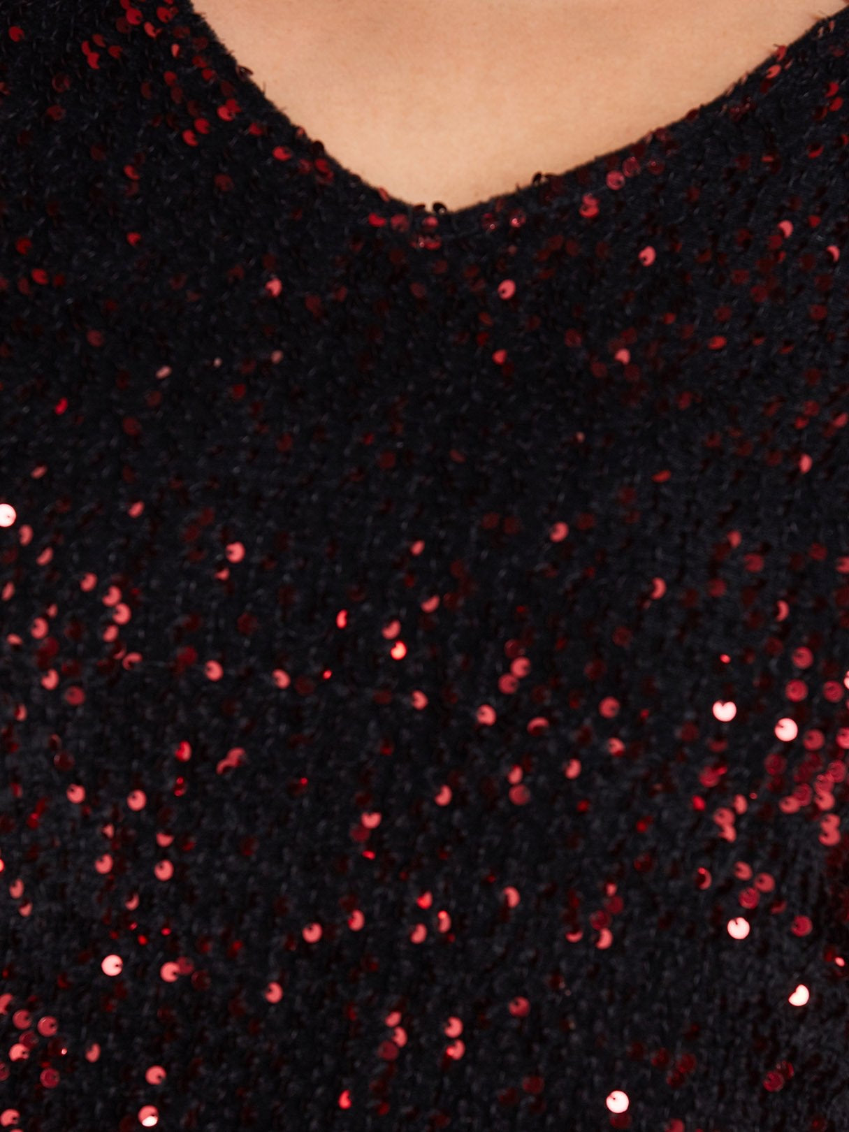 Sparkle Sequin v neck curve mini dress XD21