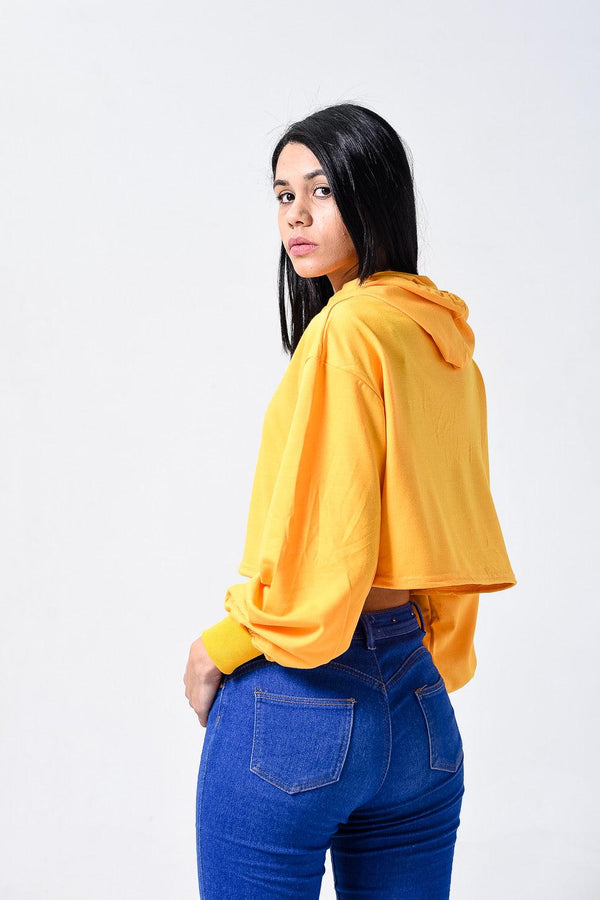 Sports Hooded Casual Outdoor Crop Hoodie