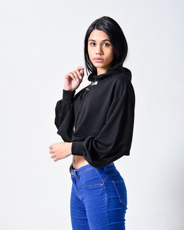 Sports Hooded Casual Outdoor Crop Hoodie