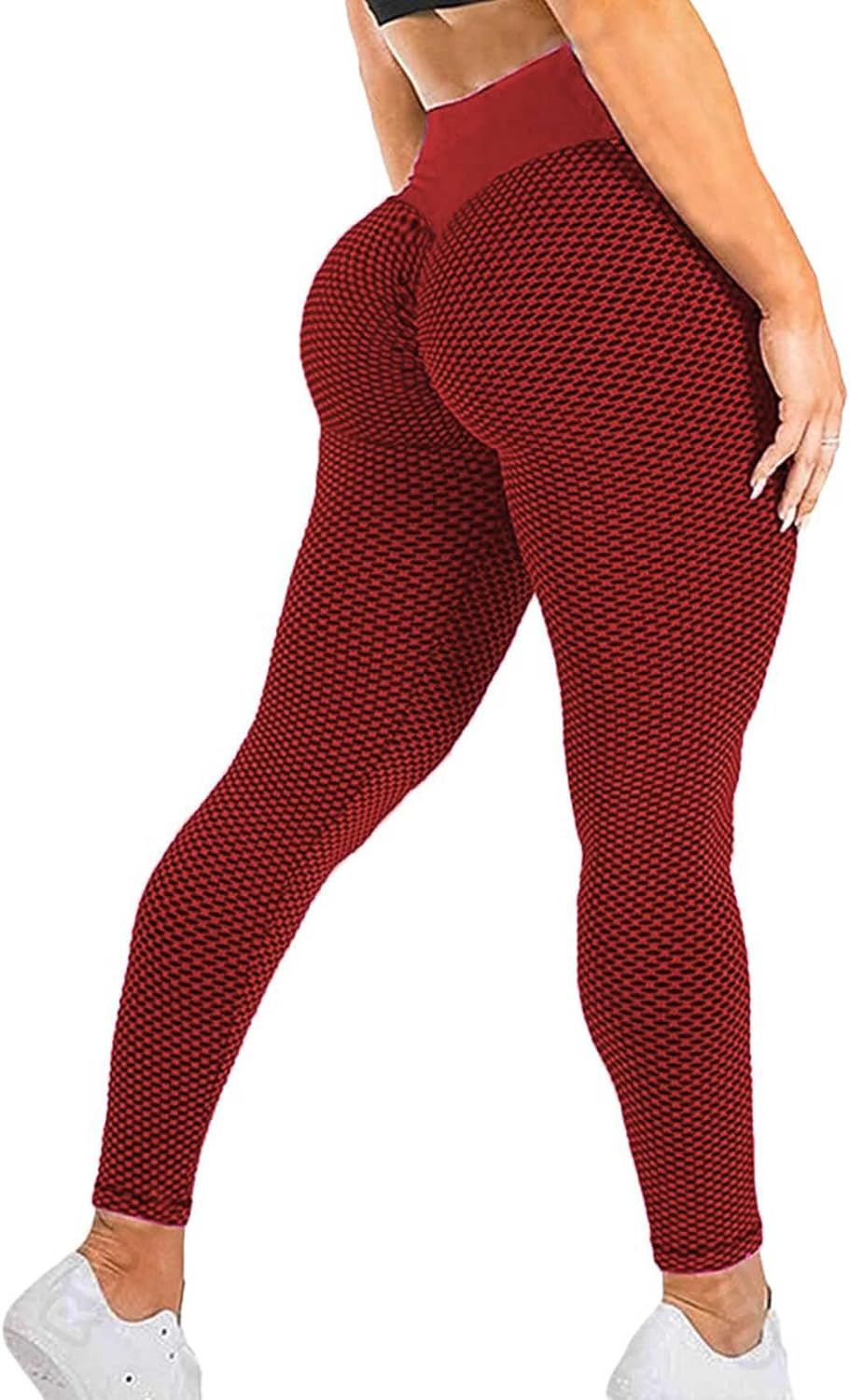 Sporty Honeycomb High-Waisted Leggings XD21