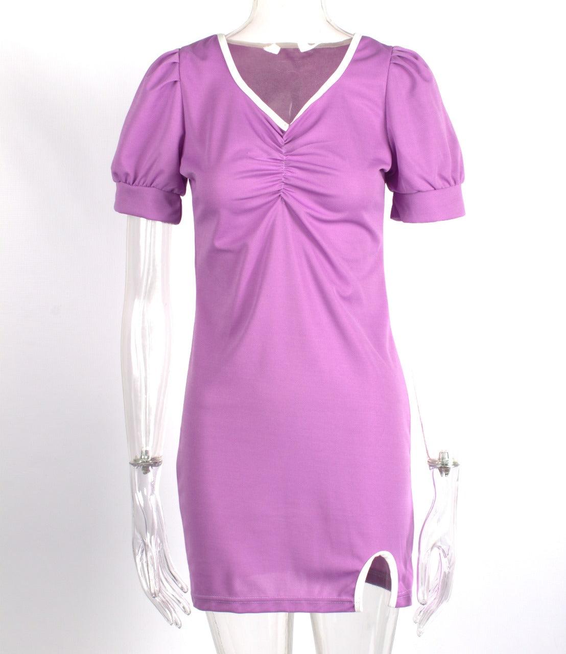 Sporty mini ruched dress XD21