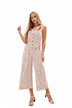 Square Neck Frill Summer Jumpsuit Without Belt XD21