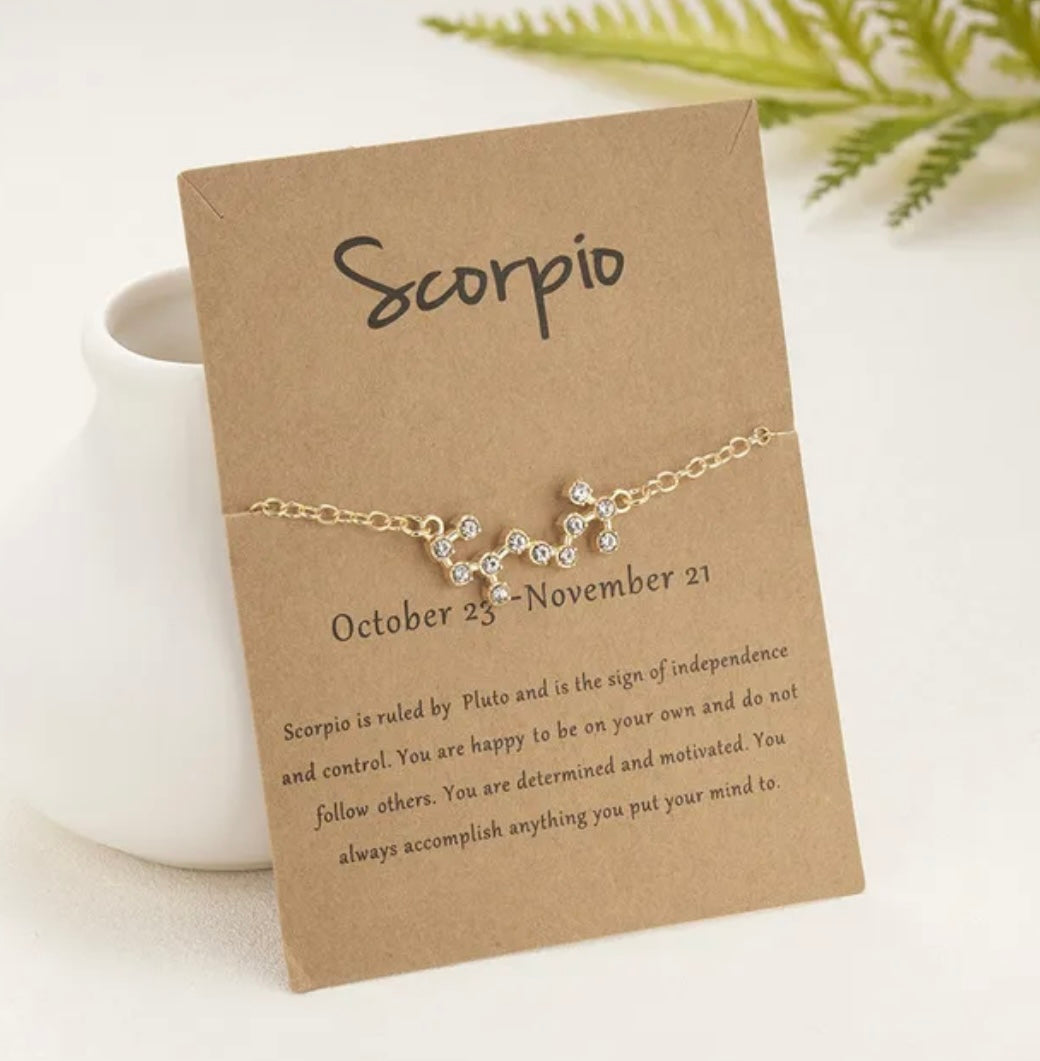 Star Sign Astronomy Necklace XD21