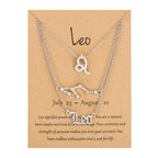 Star Sign Zodiac 3pc Necklace Set XD21
