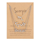 Star Sign Zodiac 3pc Necklace Set XD21