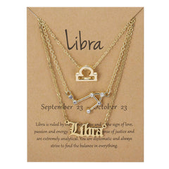 Star sign necklace set - XD21