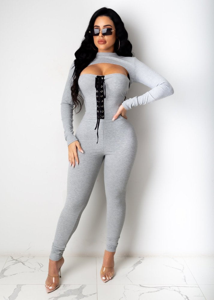 Strap High Elastic Two Piece Set XD21