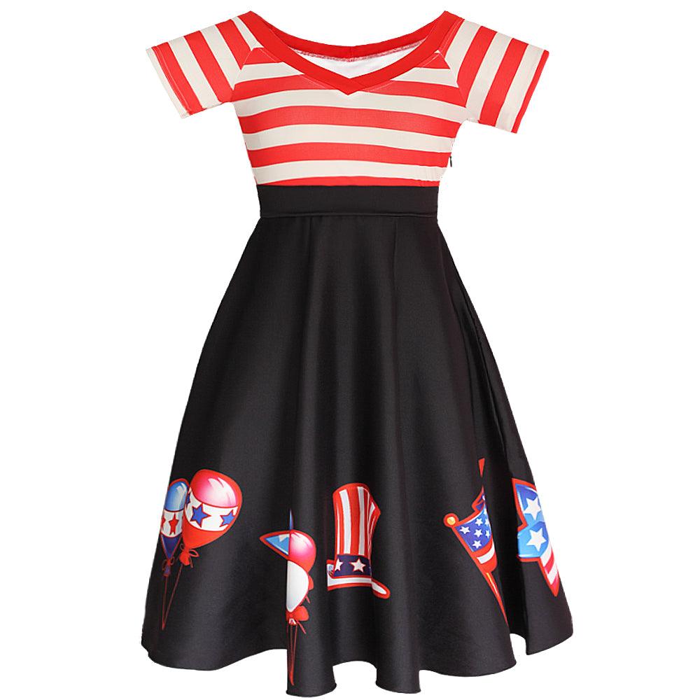 Stripe Midi Summer Dress S