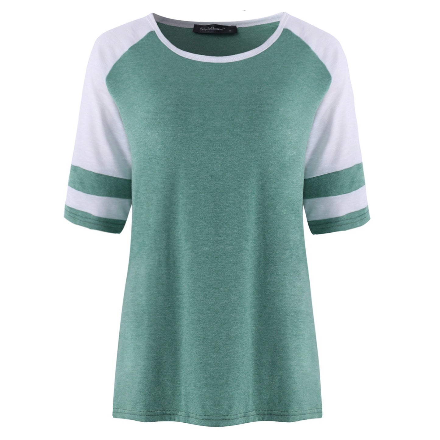 Stripe Short Sleeve Short Summer T-Shirt XD21