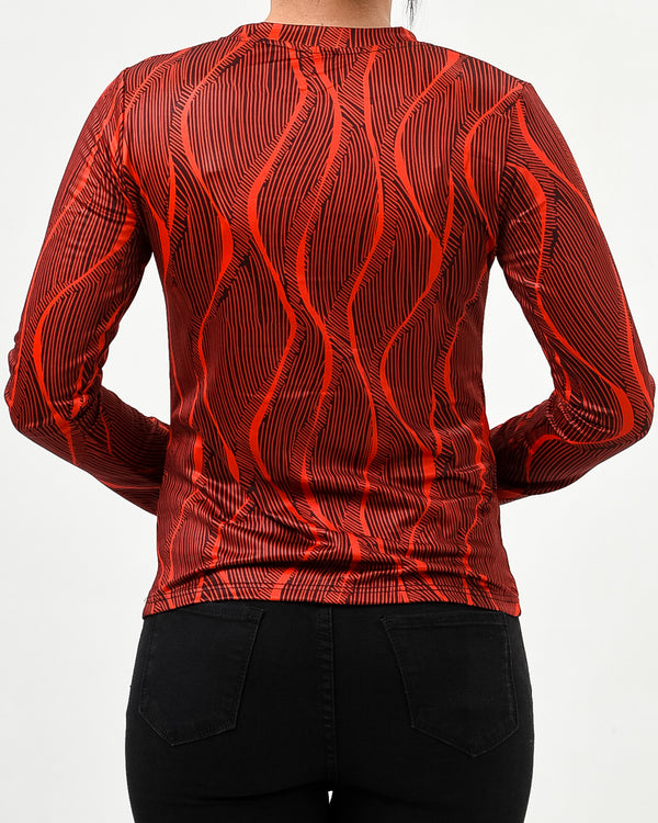 12pc Stripe Top with pearl button - Bundle