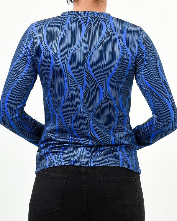 12pc Stripe Top with pearl button - Bundle