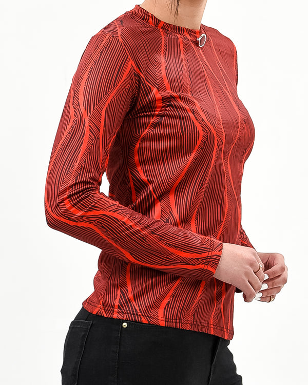 12pc Stripe Top with pearl button - Bundle