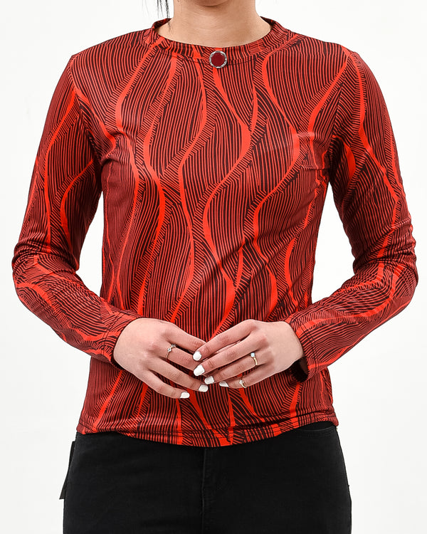 12pc Stripe Top with pearl button - Bundle