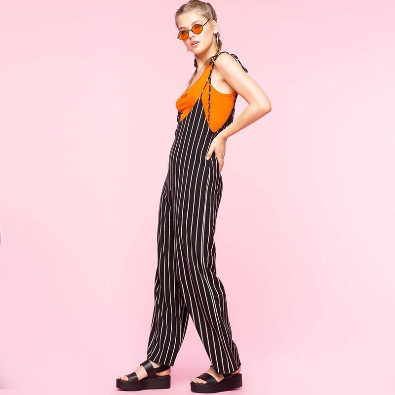 STRIPED CAMI JUMPSUIT - XD21