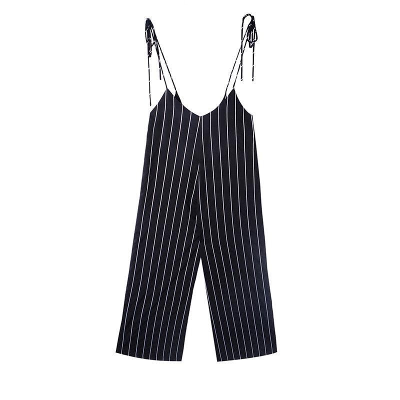 STRIPED CAMI JUMPSUIT - XD21