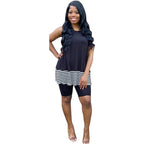 Summer Energetic Sleeveless O-neck Short Pant Set XD21